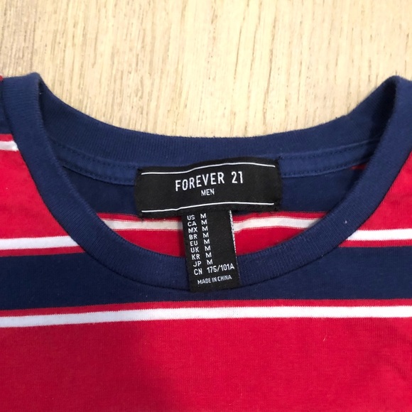 Men’s FOREVER 21 Striped t-shirt - Picture 4 of 4